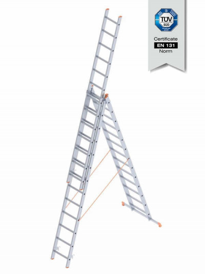 Aluminium Industrial Type Ladder 3x13 A Type